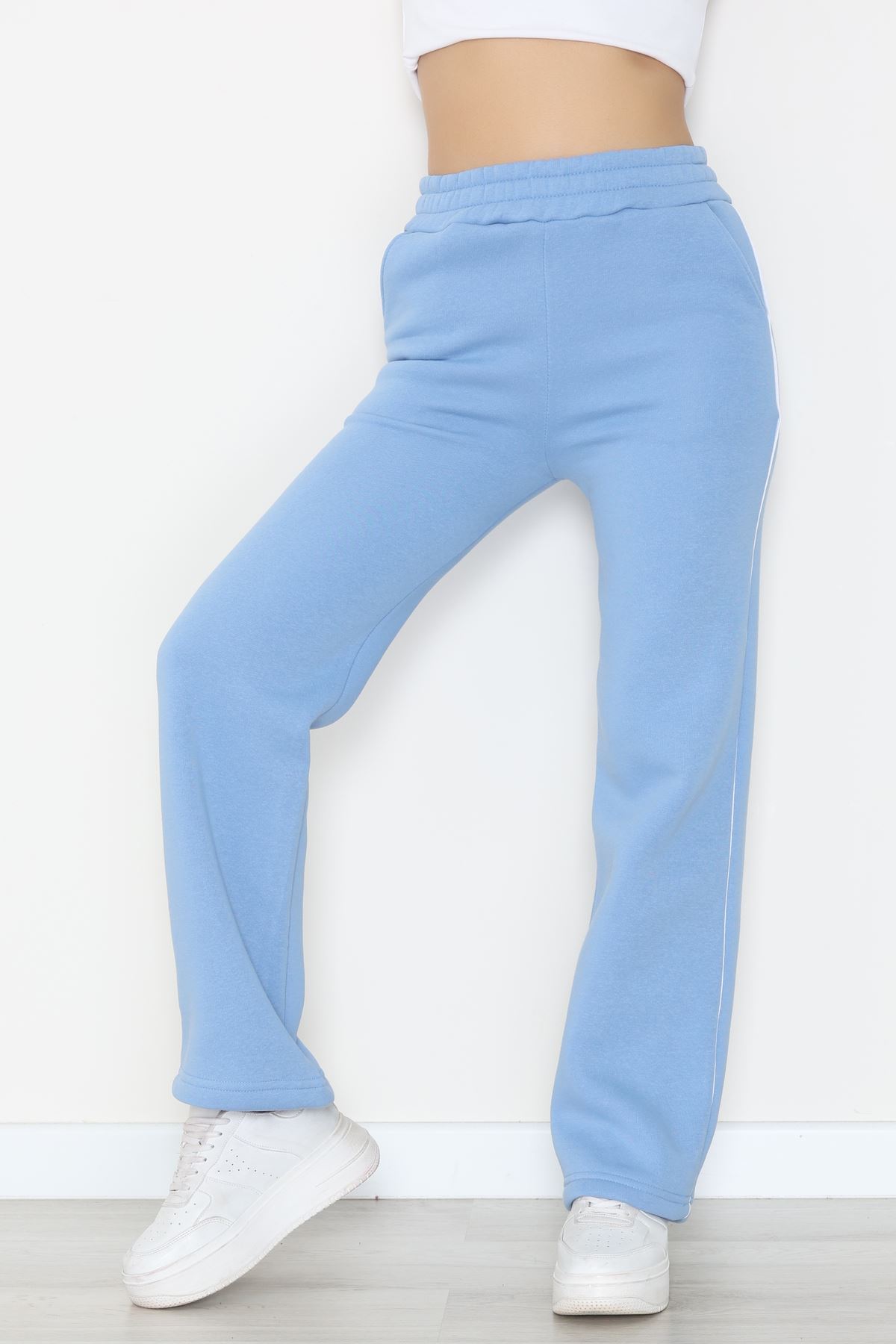 3 İplik Biyeli Palazzo Eşofman Altı Bebemavi - 30104.1878.