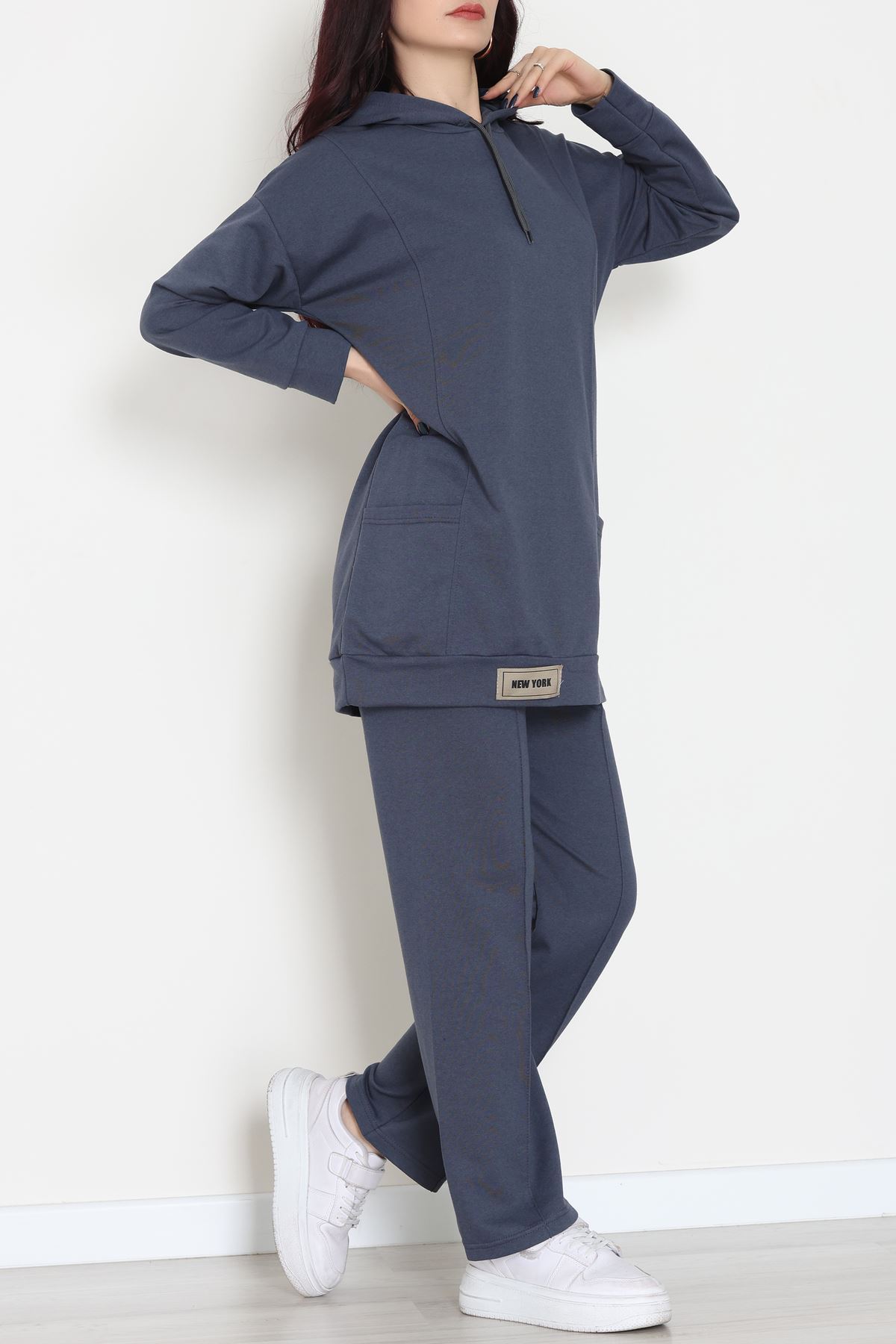 İki İplik Eşofman Takımı Füme - 52112.2032.