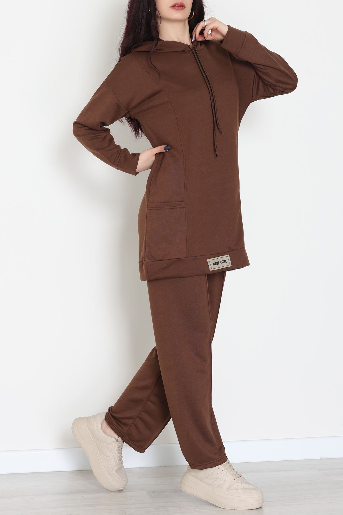 İki İplik Eşofman Takımı Kahve - 52112.2032.