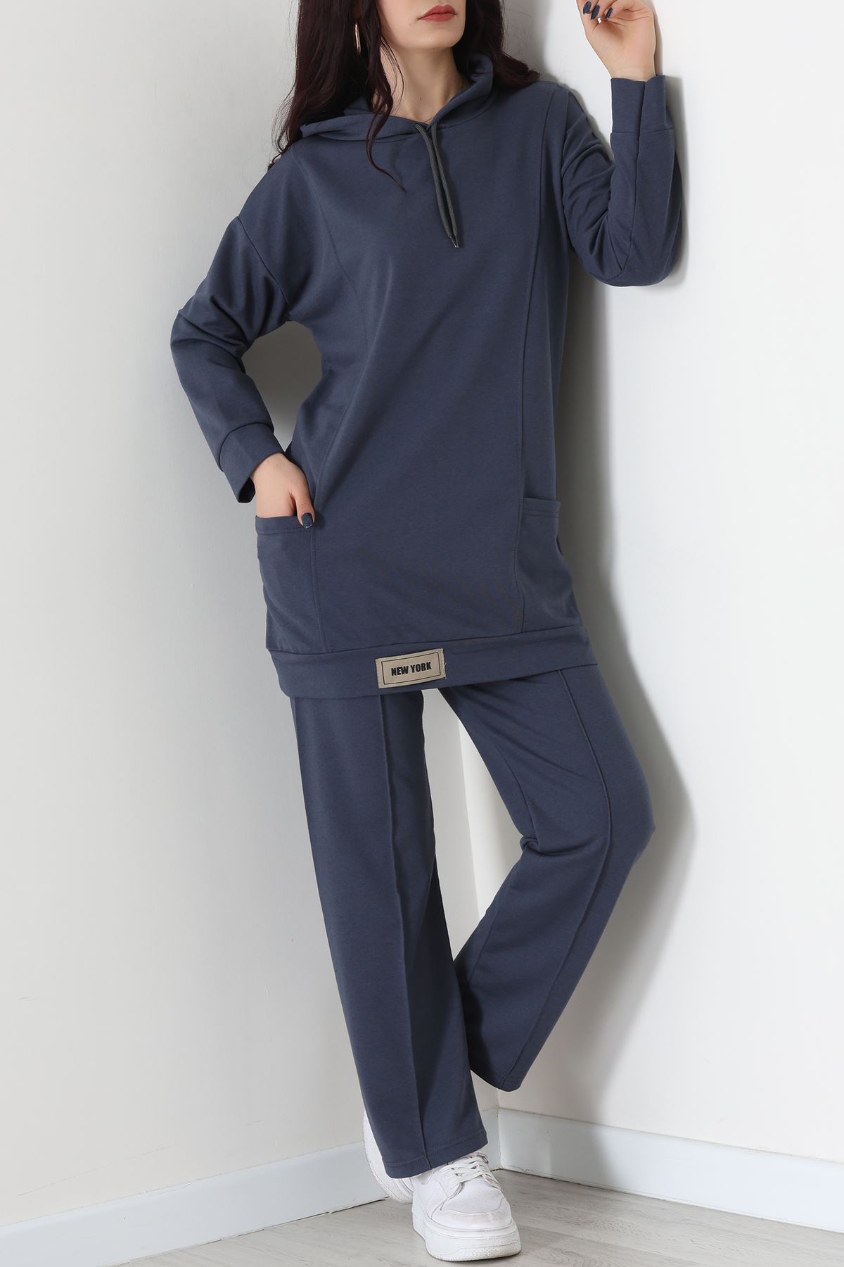 İki İplik Eşofman Takımı Füme - 52112.2032.