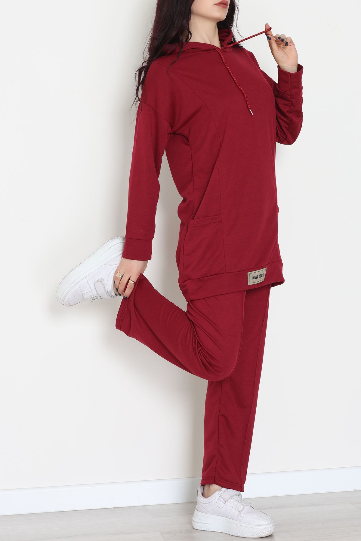 İki İplik Eşofman Takımı Bordo - 52112.2032.