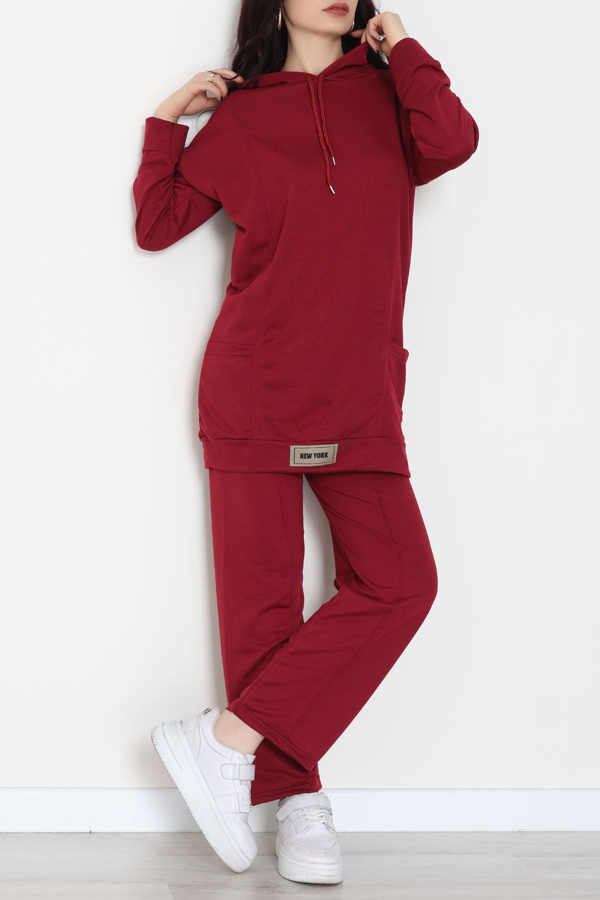 İki İplik Eşofman Takımı Bordo - 52112.2032.