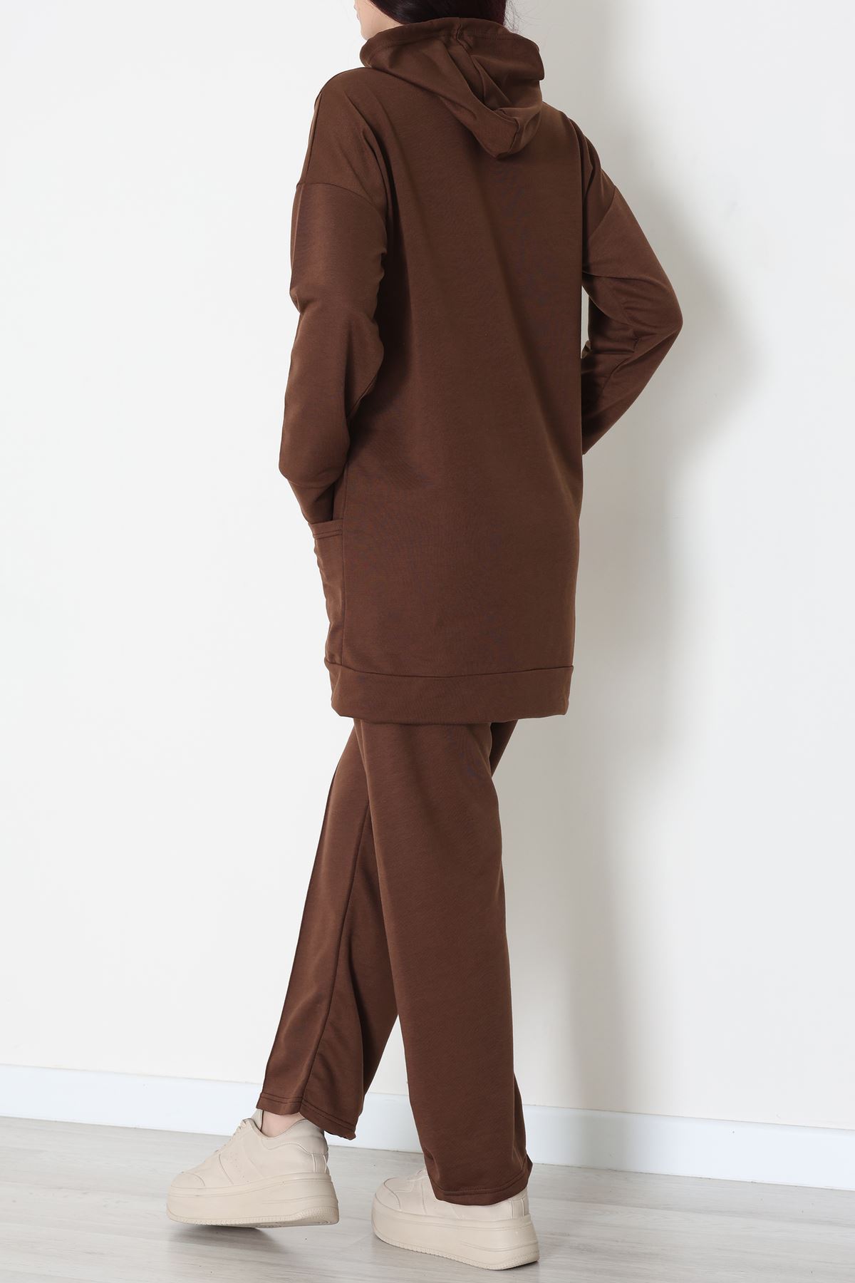 İki İplik Eşofman Takımı Kahve - 52112.2032.