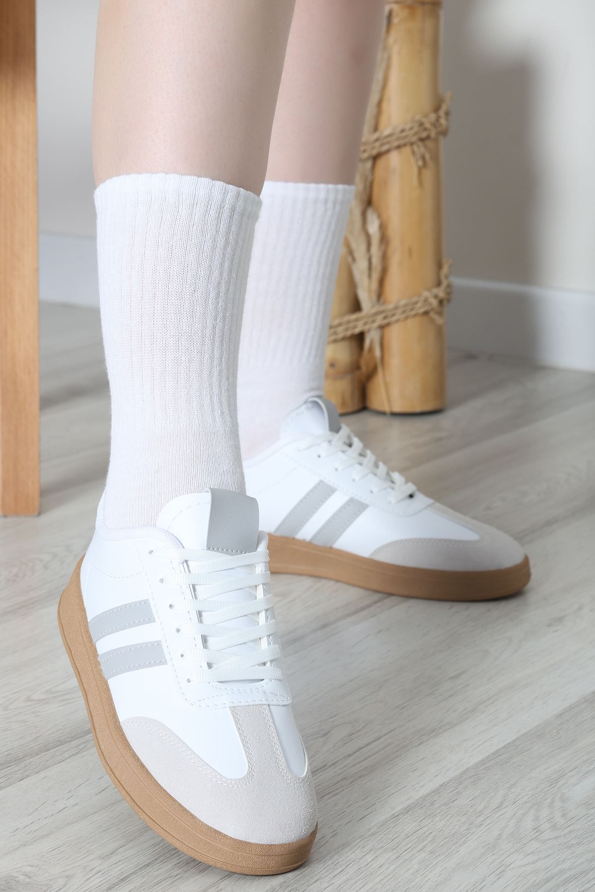 Spor Günlük Ayakkabı Beyazgri - 31680.264.