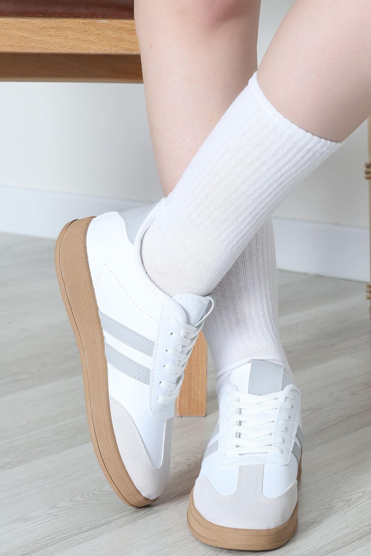 Spor Günlük Ayakkabı Beyazgri - 31680.264.