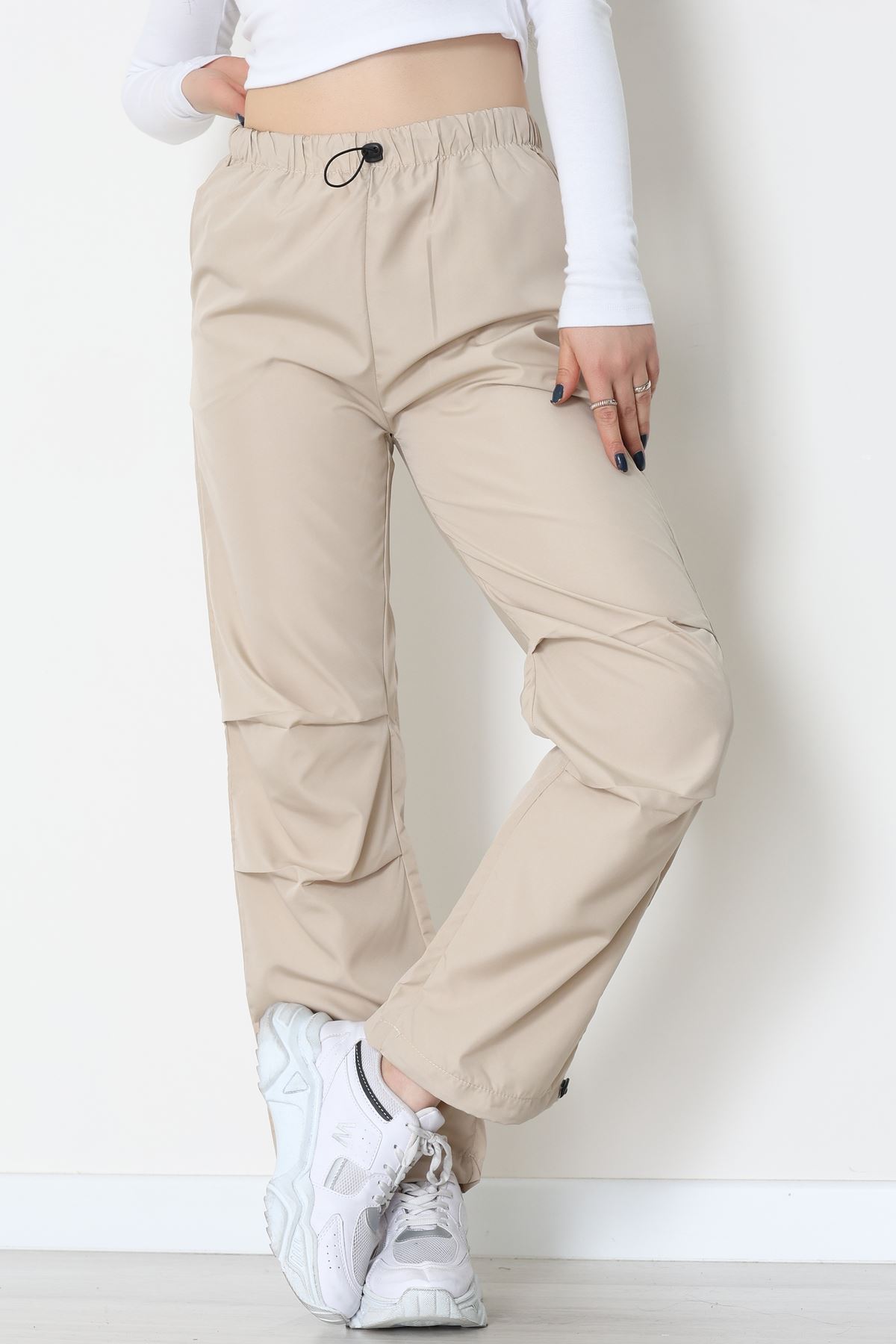 Paraşüt Kumaş Pantolon Taş - 609.1247.