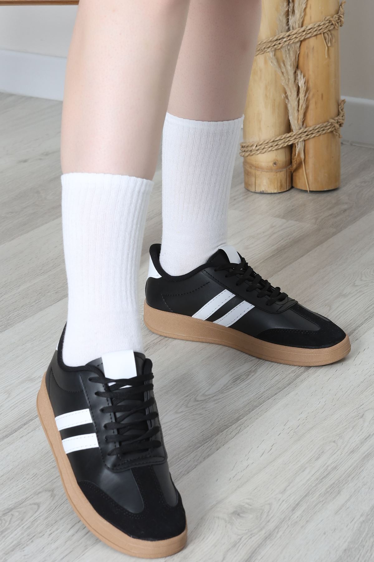 Spor Günlük Ayakkabı Siyahbeyaz - 31680.264.