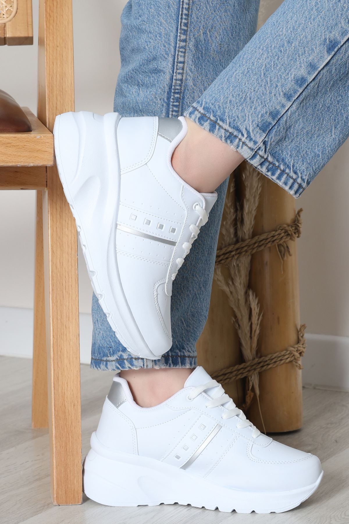 Günlük Spor Ayakkabı Beyazgri - 31685.2082.