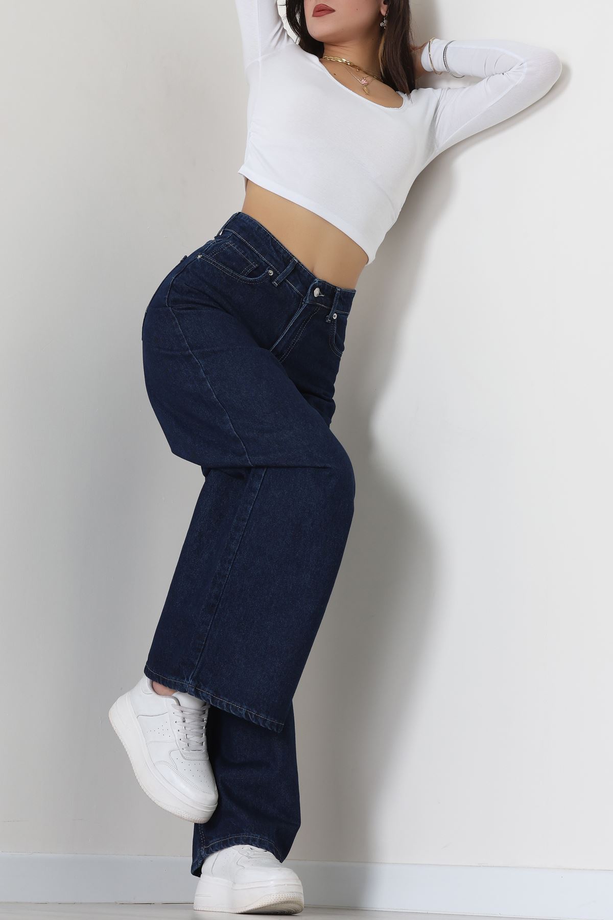 Palazzo Geniş Paça Kot Pantolon Koyumavi - 31548.2059.