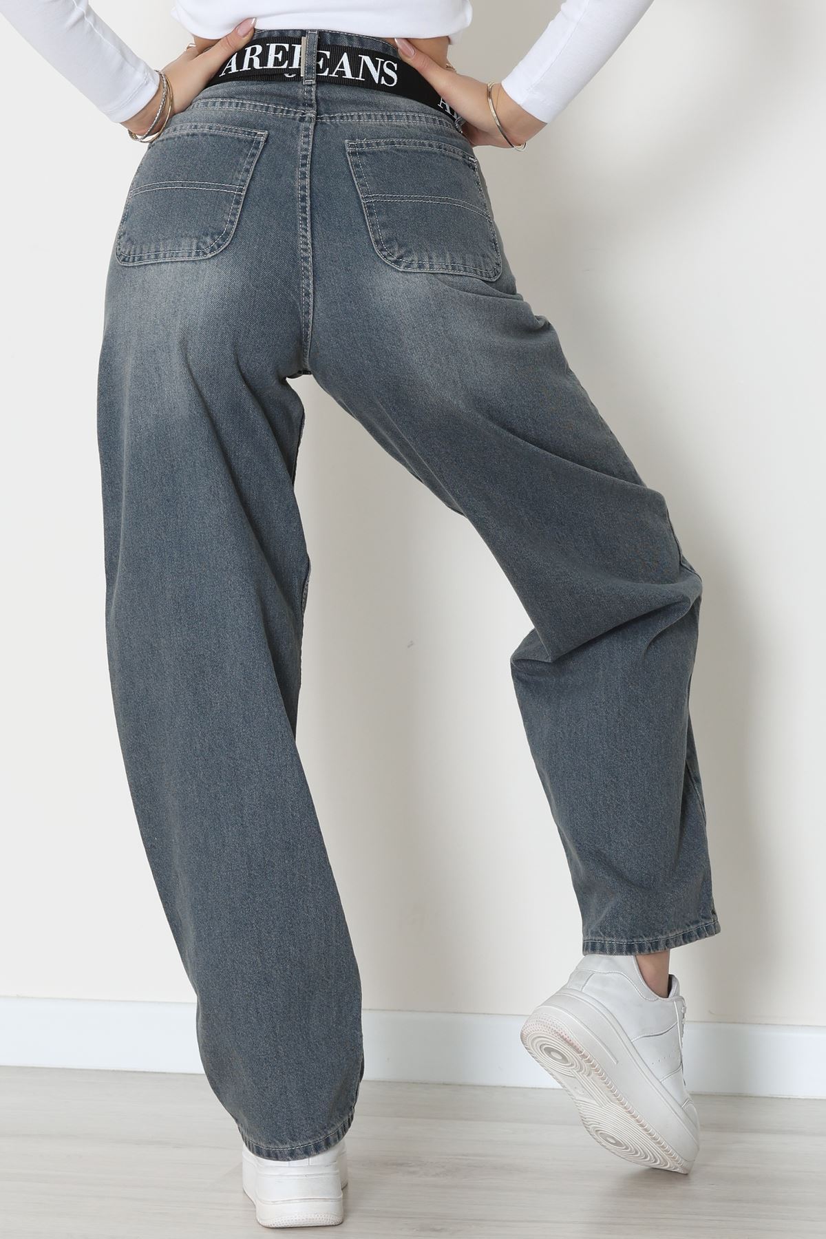 Kemerli Baggy Kot Pantolon Tintli - 32535.1566.