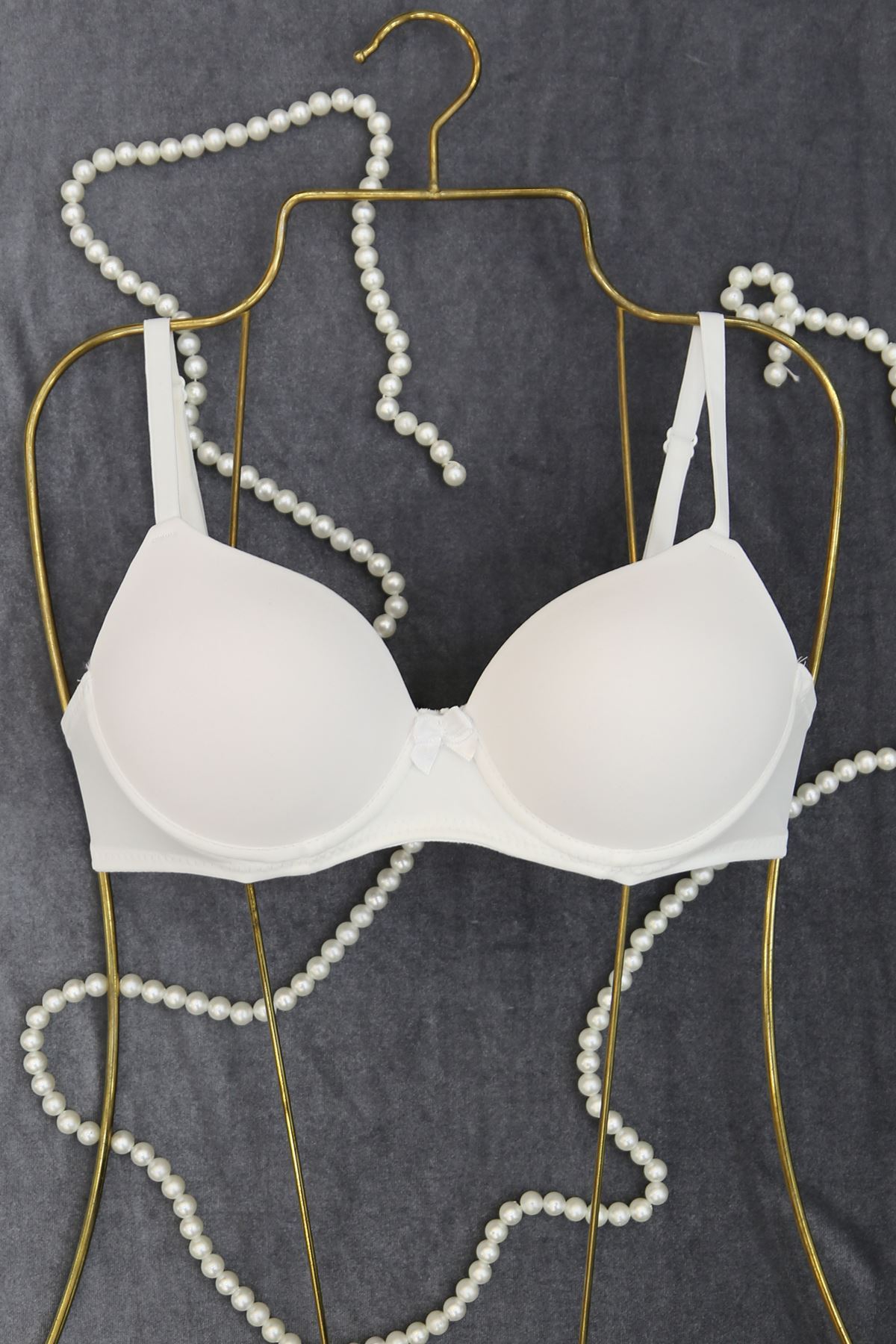 Sütyen Mikro Tek Dolu Kulaklı Beyaz - 2511.1783.