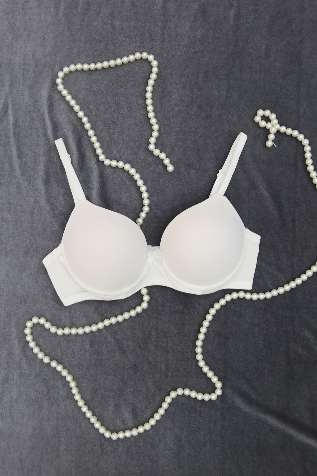 Sütyen Mikro Tek Dolu Kulaklı Beyaz - 2511.1783.