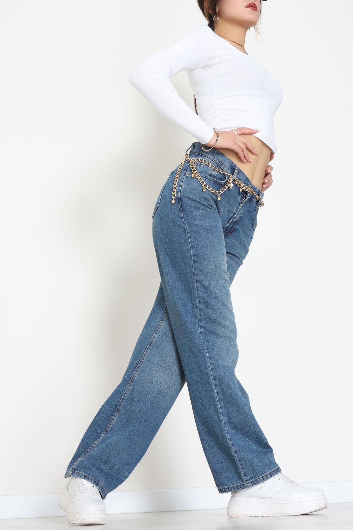 Palazzo Kot Pantolon Mavi - 31554.2088.