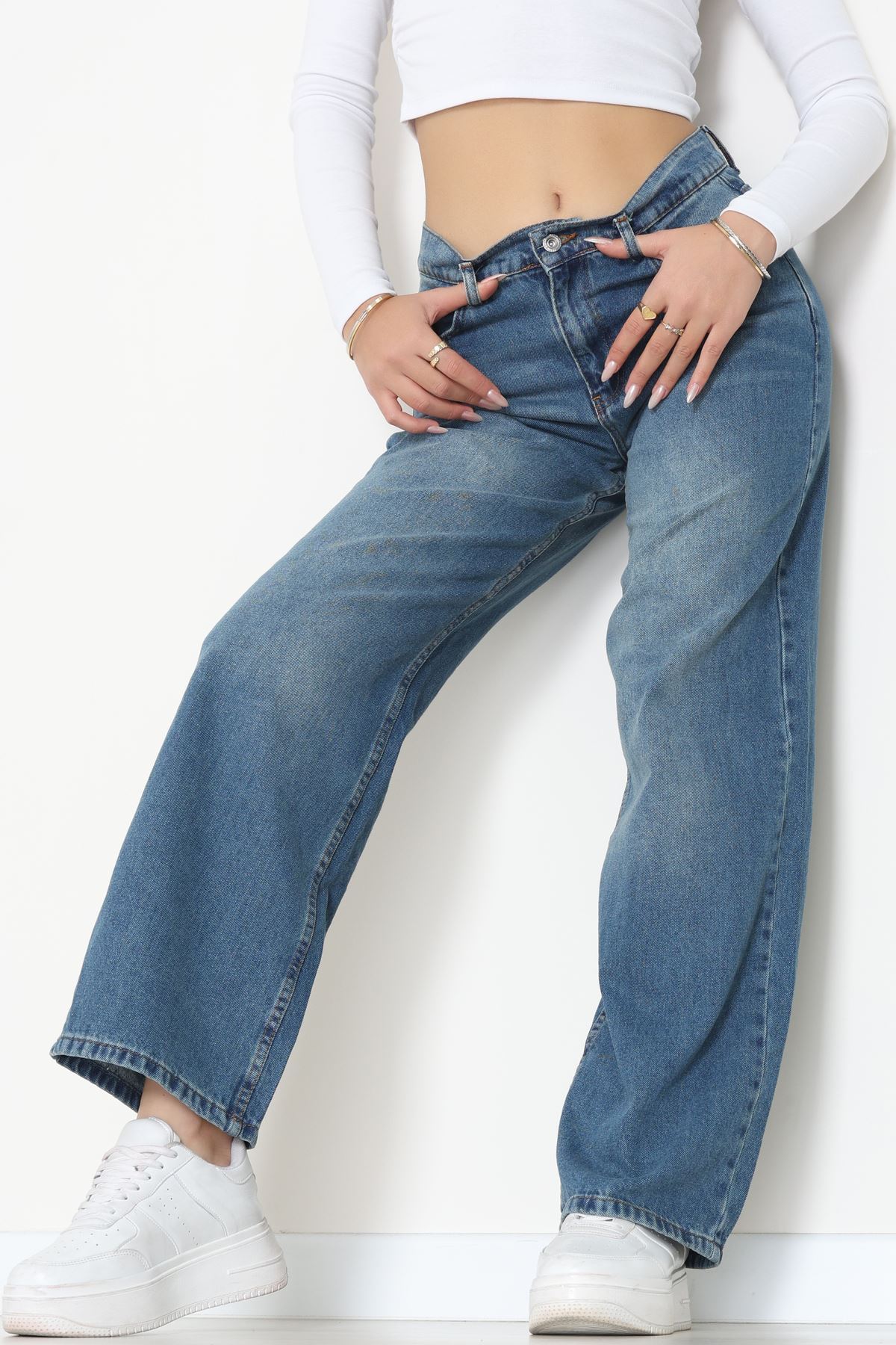 Palazzo Kot Pantolon Mavi - 31554.2088.