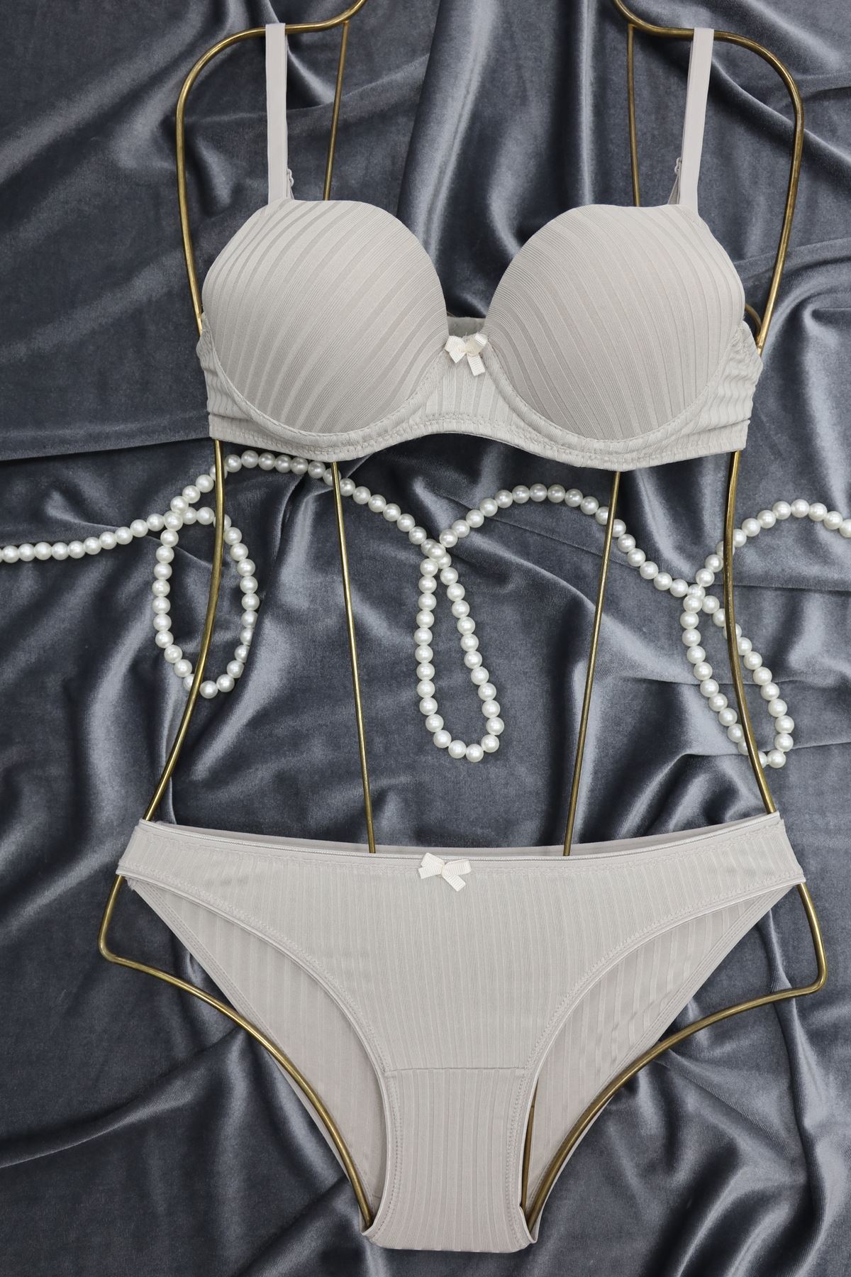 Sütyen Takım Fitilli Dolu Kap Ten - 2554.1783.