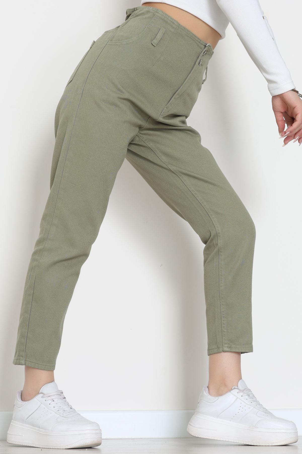 Pile Detaylı Mom Jean Çağla - 42708.2121.