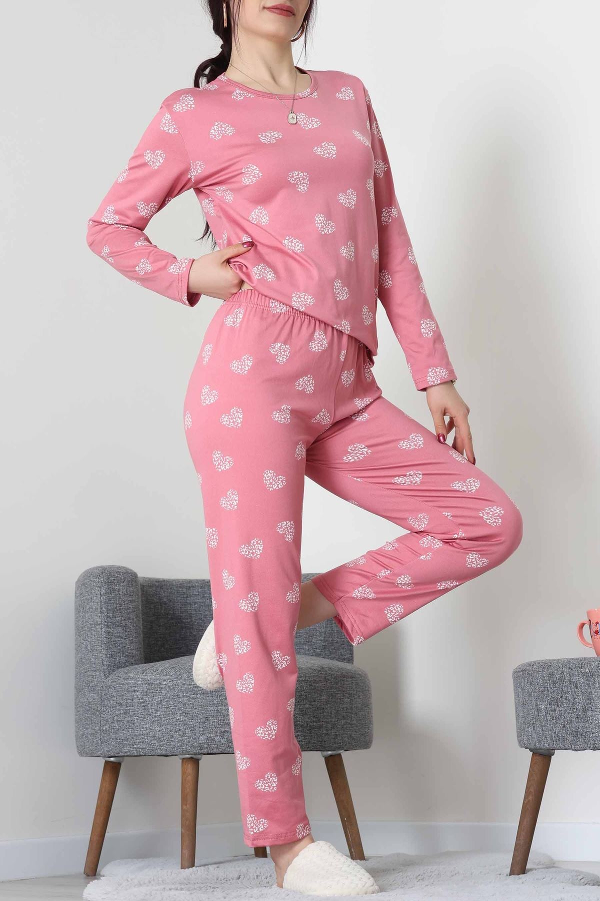 Sandy Alt Üst Aynı Pijama Takımı Pembe - 52166.1048.