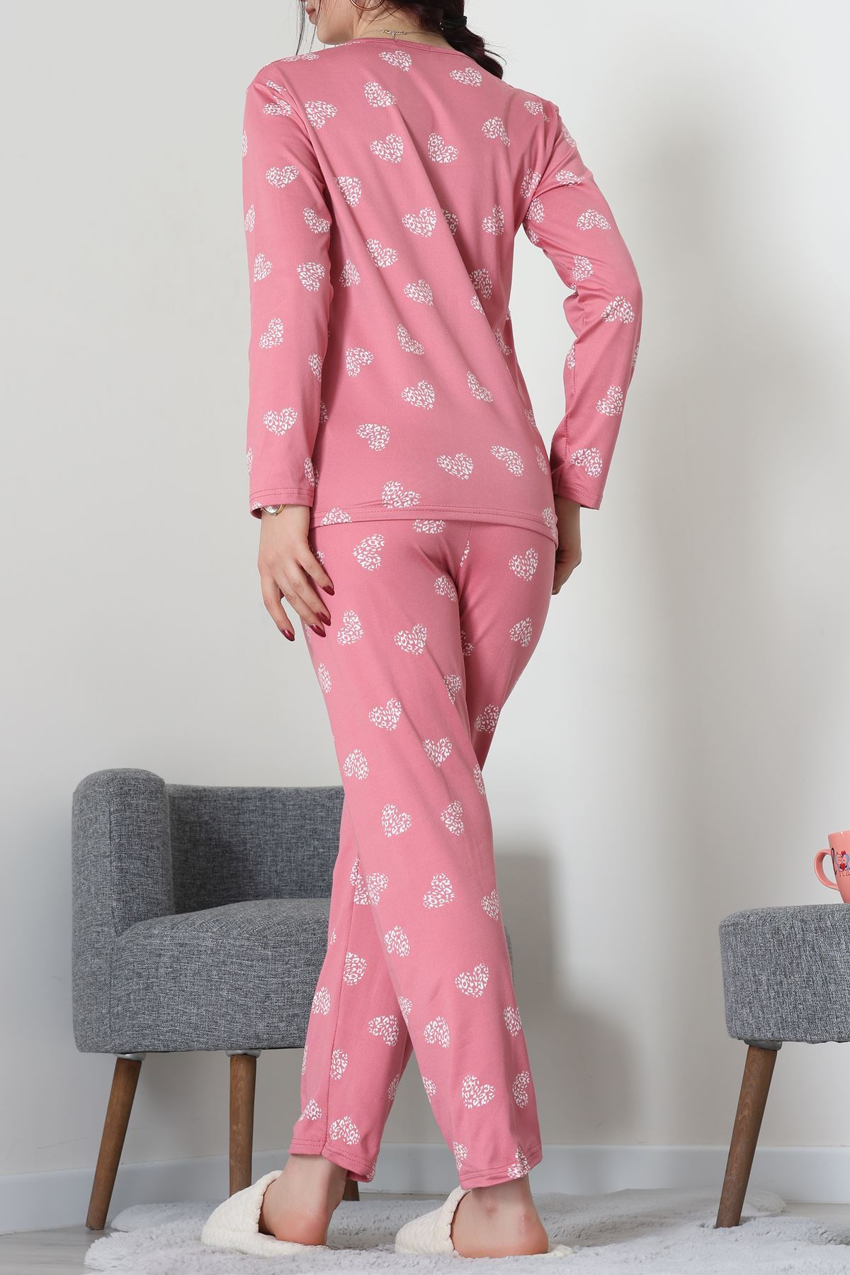 Sandy Alt Üst Aynı Pijama Takımı Pembe - 52166.1048.