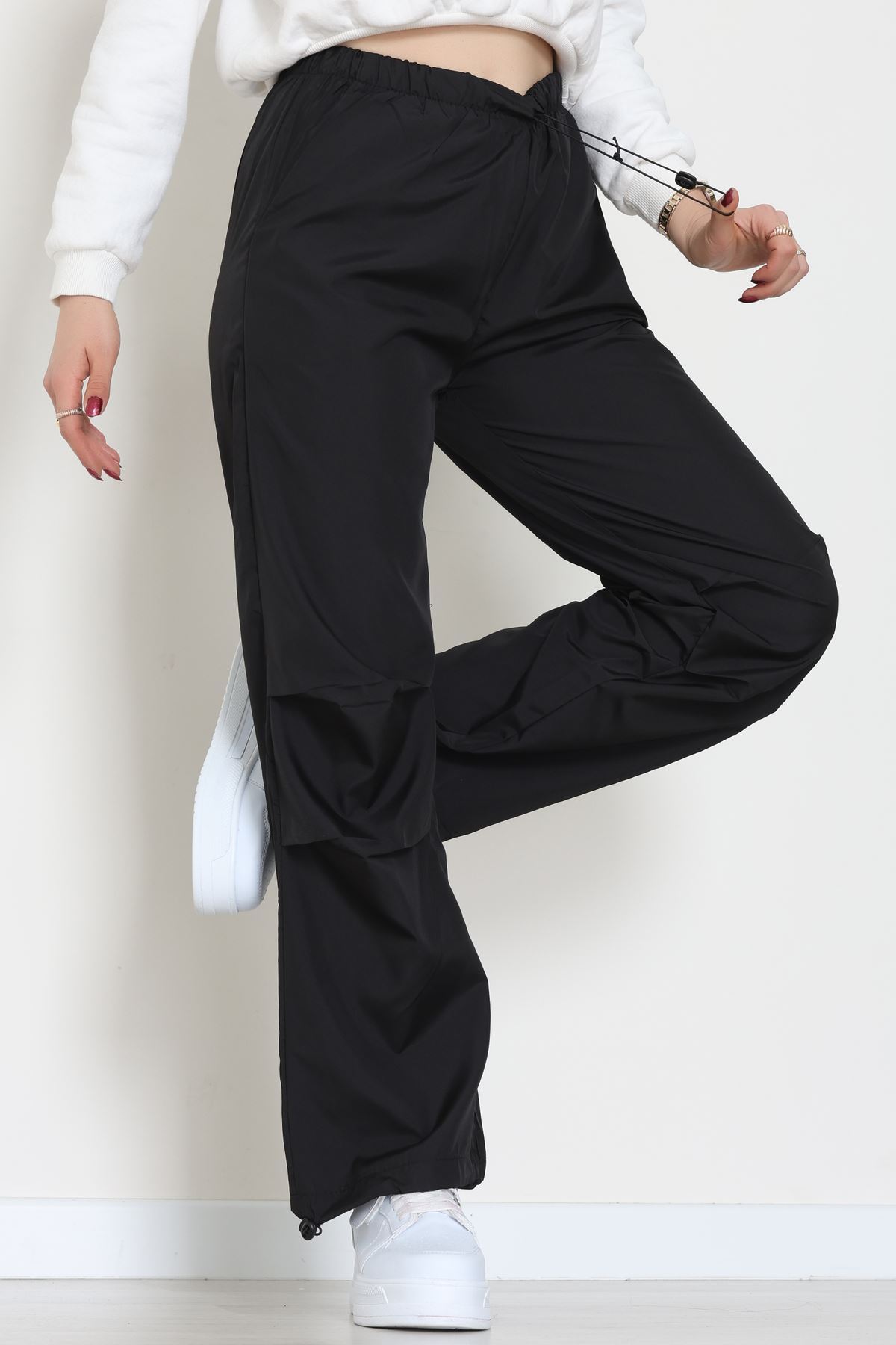 Paraşüt Kumaş Pantolon Siyah - 609.1247.