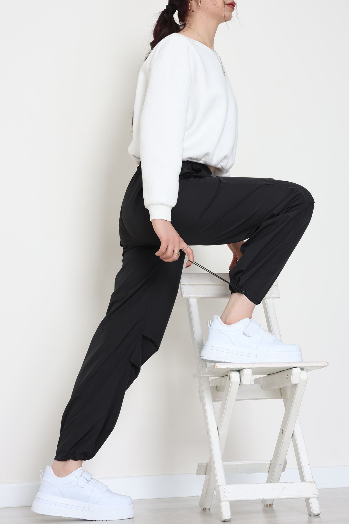 Paraşüt Kumaş Pantolon Siyah - 609.1247.