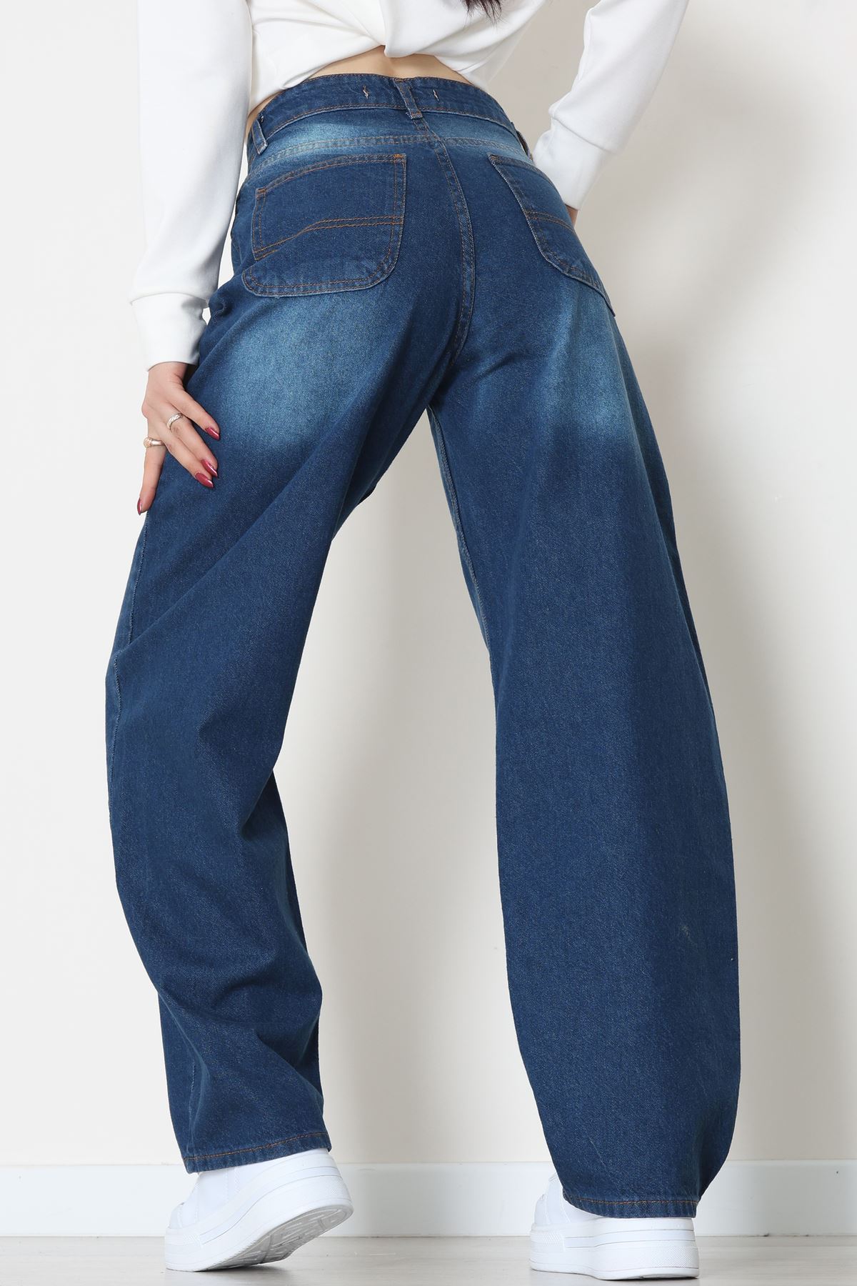 Baggy Kot Pantolon Mavi - 31587.1566.