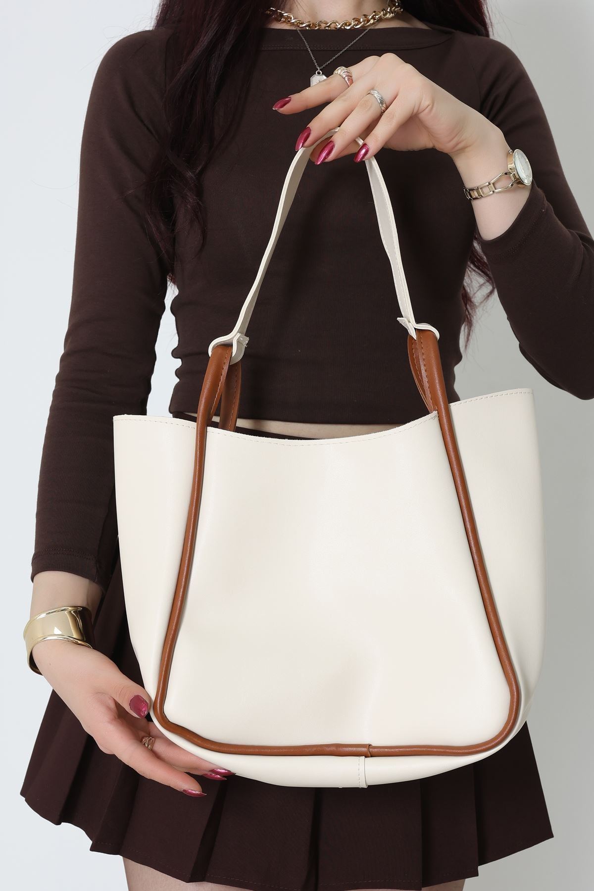 Kol Çantası Kremkahve - 31225.2063.