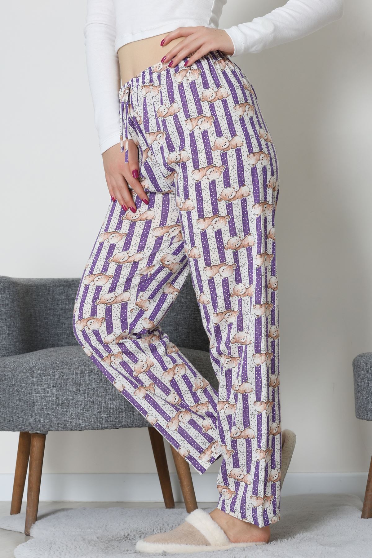 Süprem Pijama Altı Mor - 55008.1567.