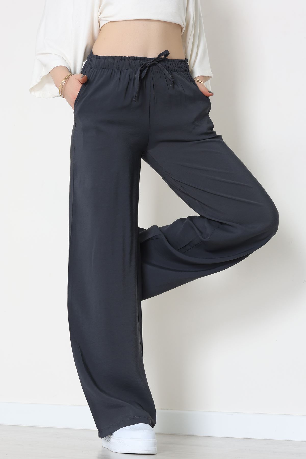 Soft Touch Dokuma Modal Pantolon Antrasit - 30810.1837.