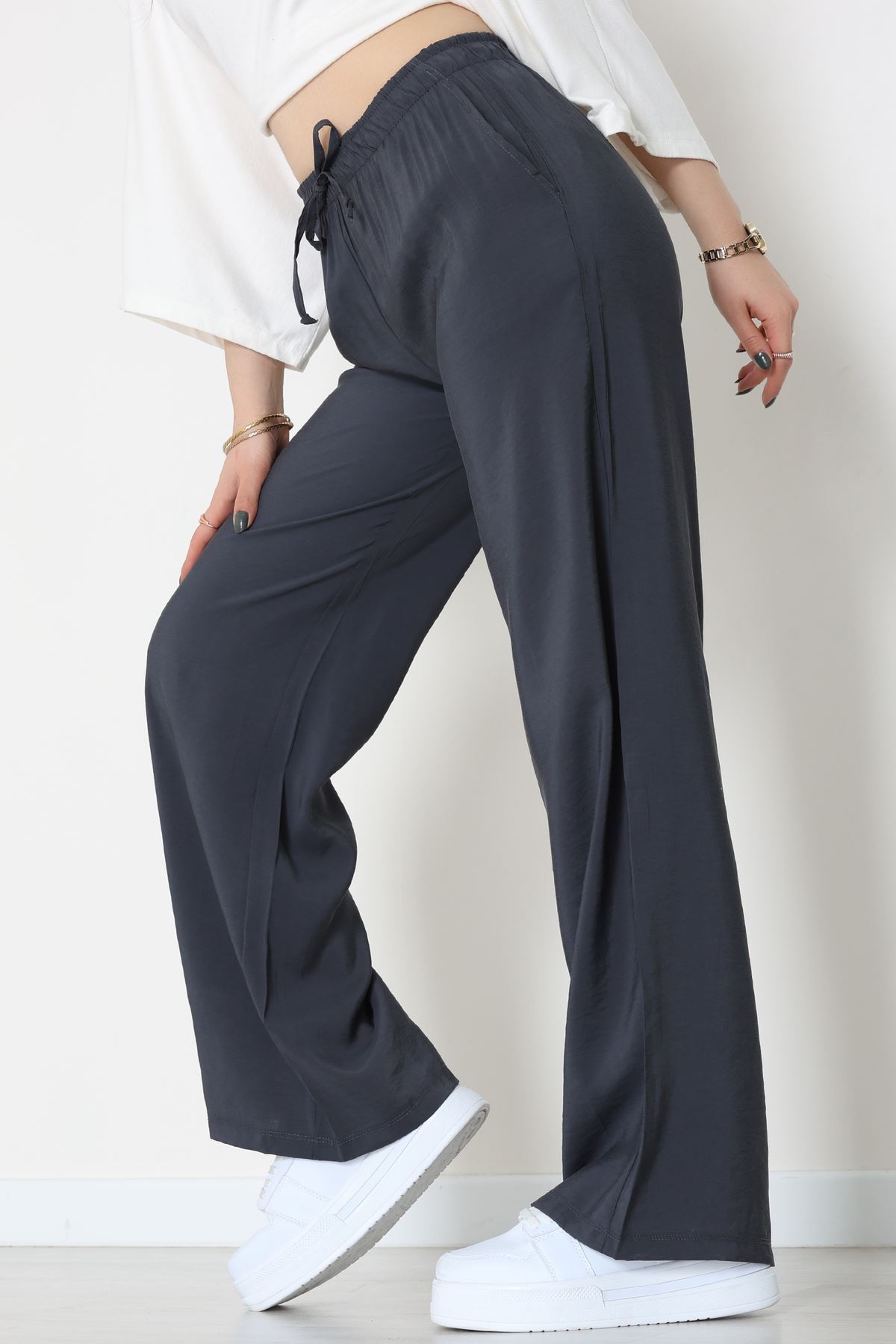 Soft Touch Dokuma Modal Pantolon Antrasit - 30810.1837.