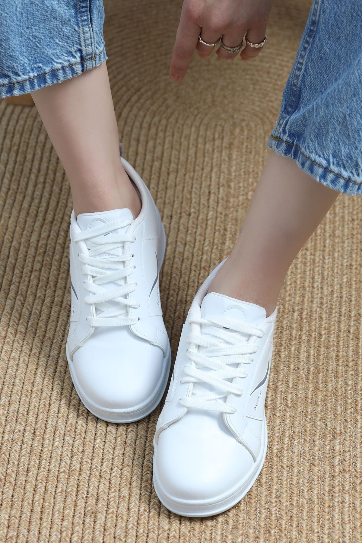 Baskılı Günlük Ayakkabı Beyazanti - 30303.264.