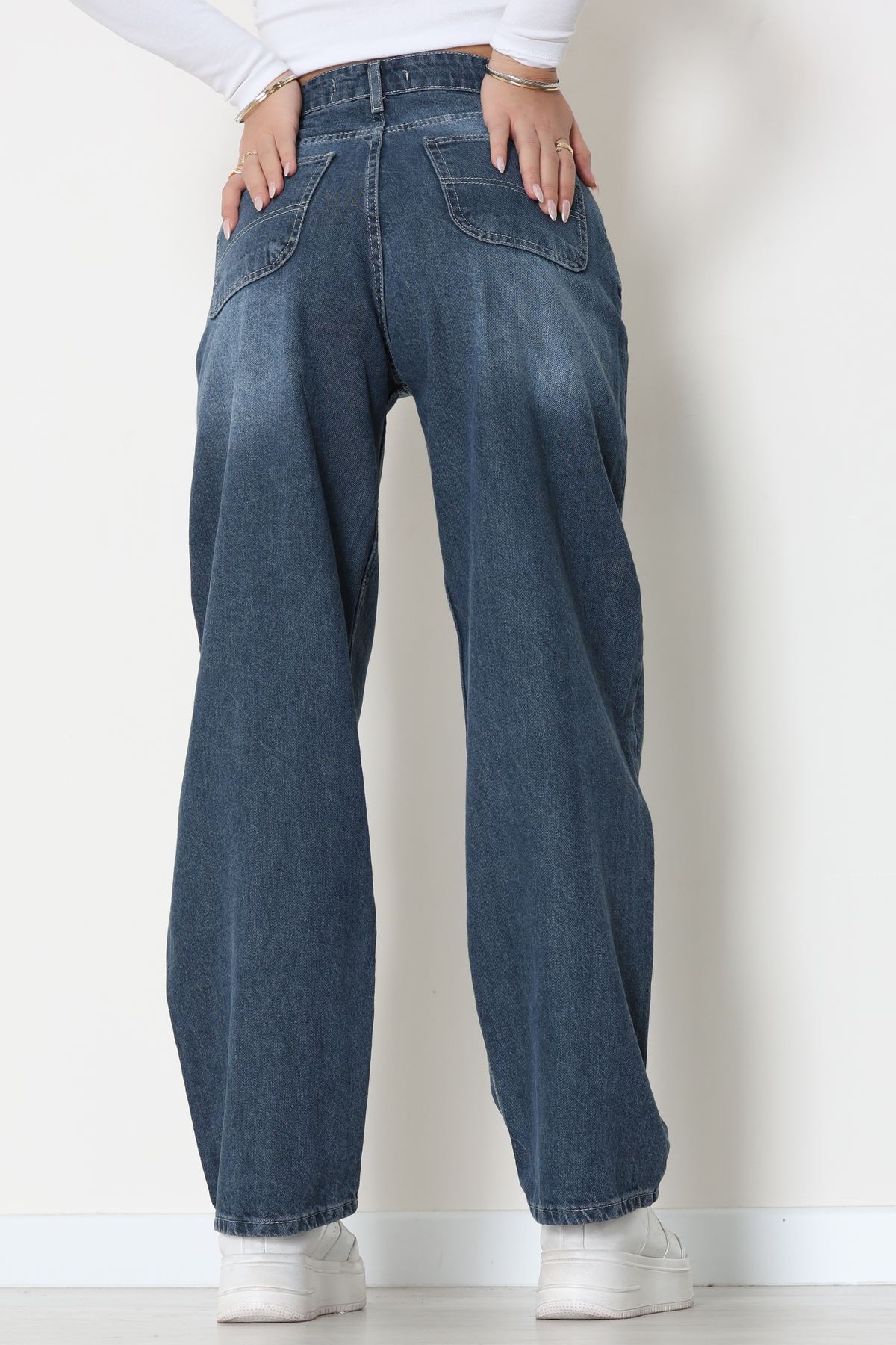 Baggy Kot Pantolon Mavi - 31586.1566.