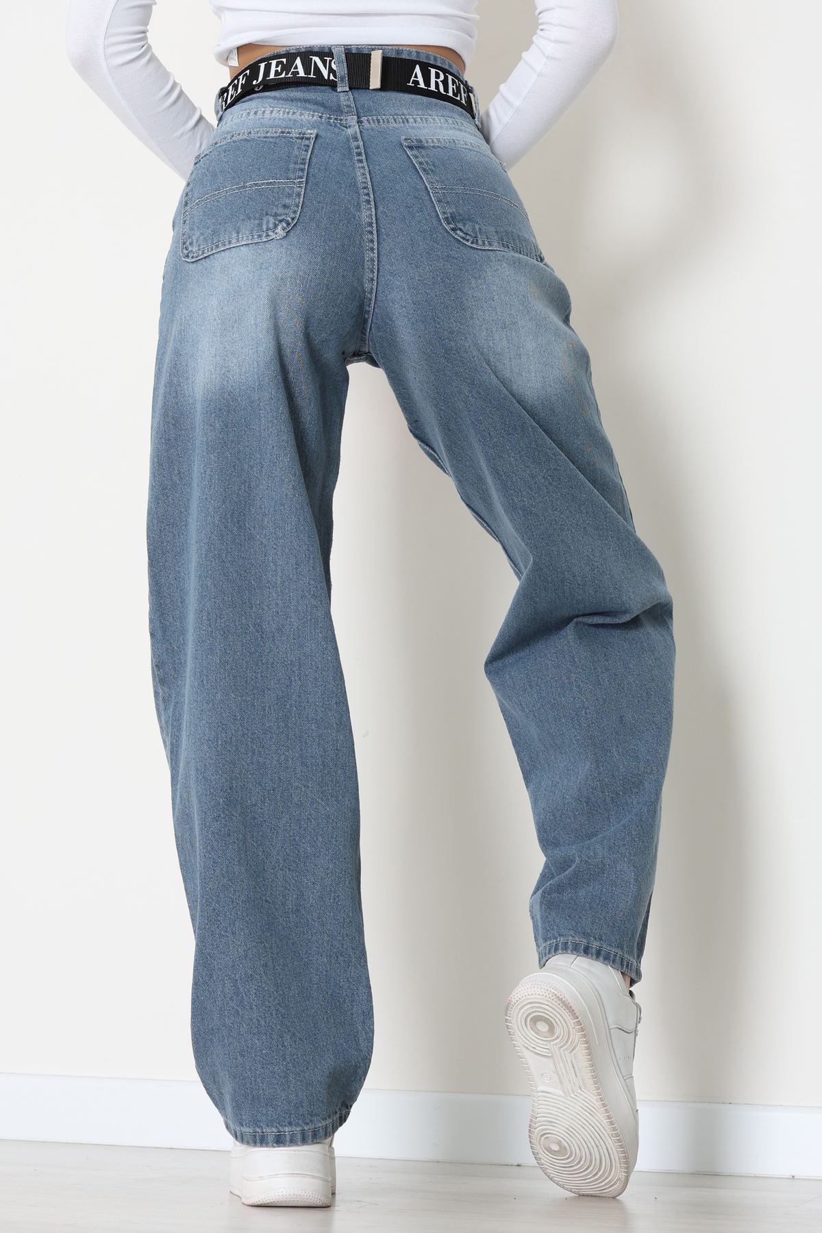 Baggy Kot Pantolon Açıkmavi - 31586.1566.