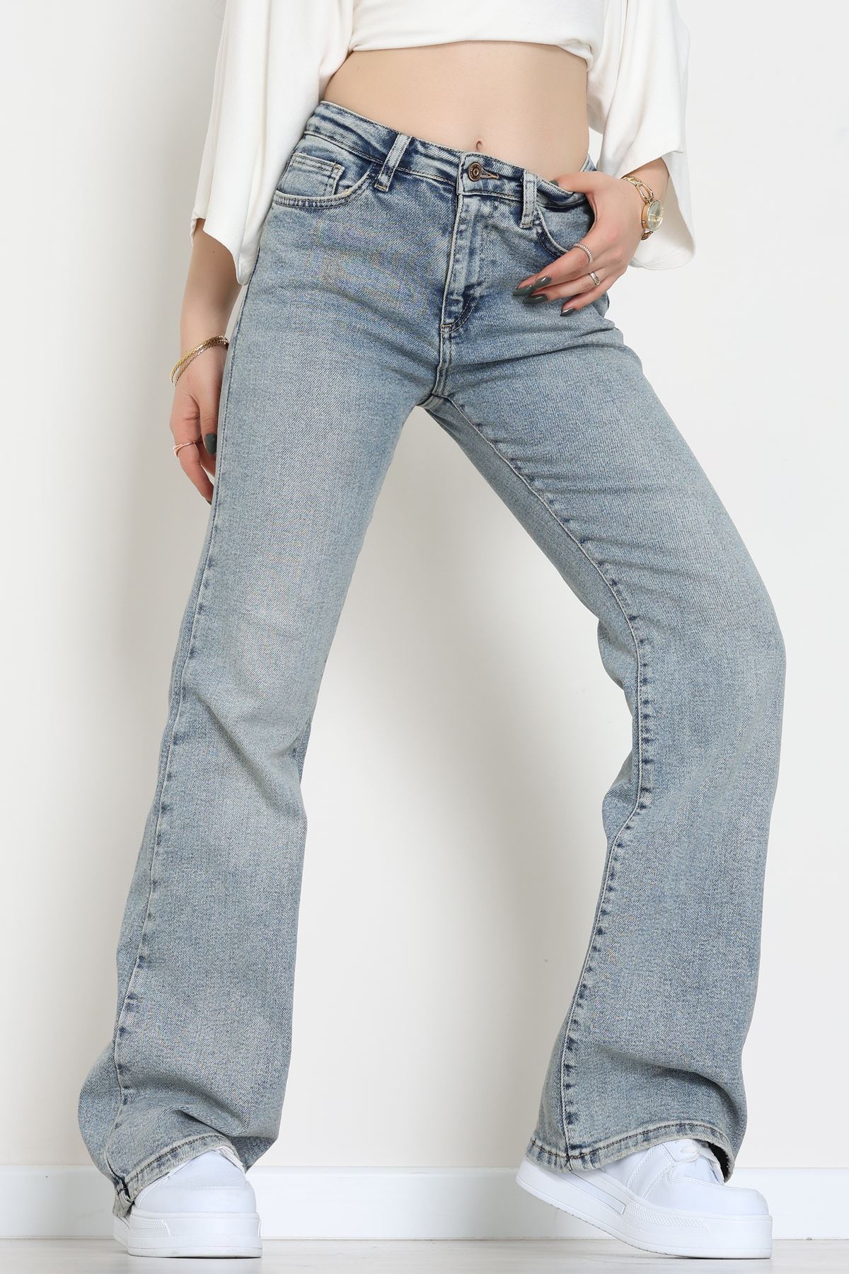 İspanyol Paça Kot Pantolon Karyıkama - 19508.1904.