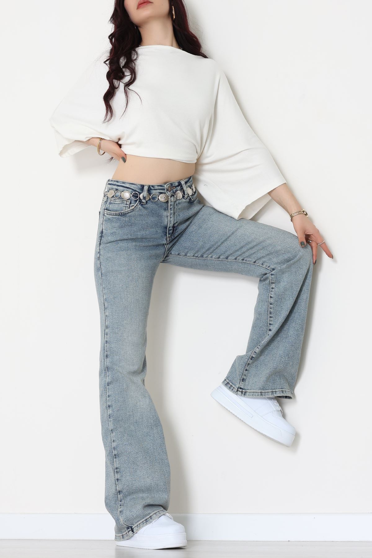 İspanyol Paça Kot Pantolon Karyıkama - 19508.1904.