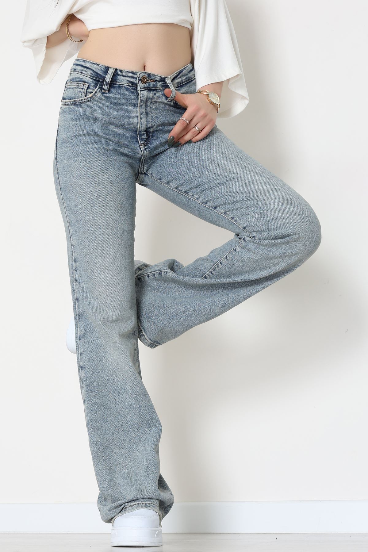 İspanyol Paça Kot Pantolon Karyıkama - 19508.1904.