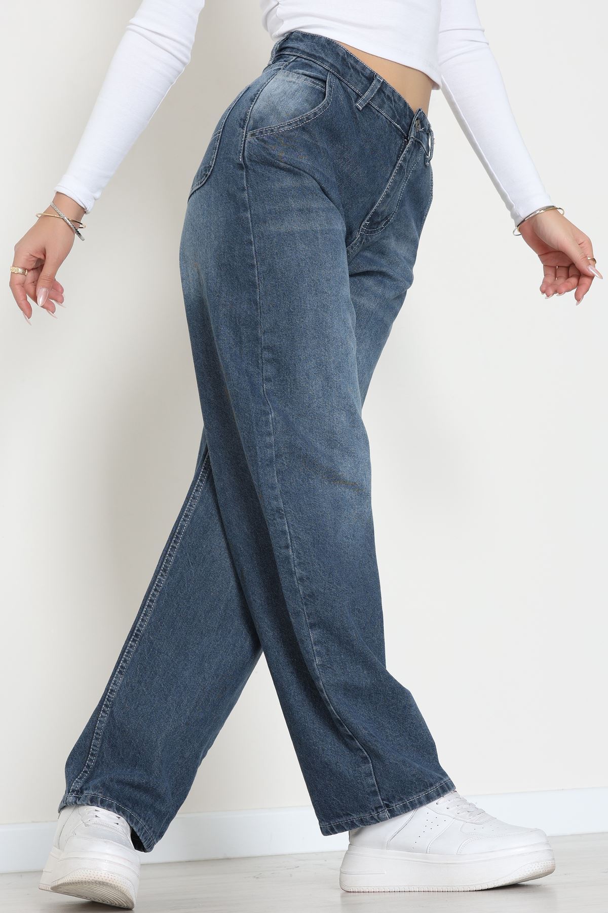 Baggy Kot Pantolon Mavi - 31586.1566.