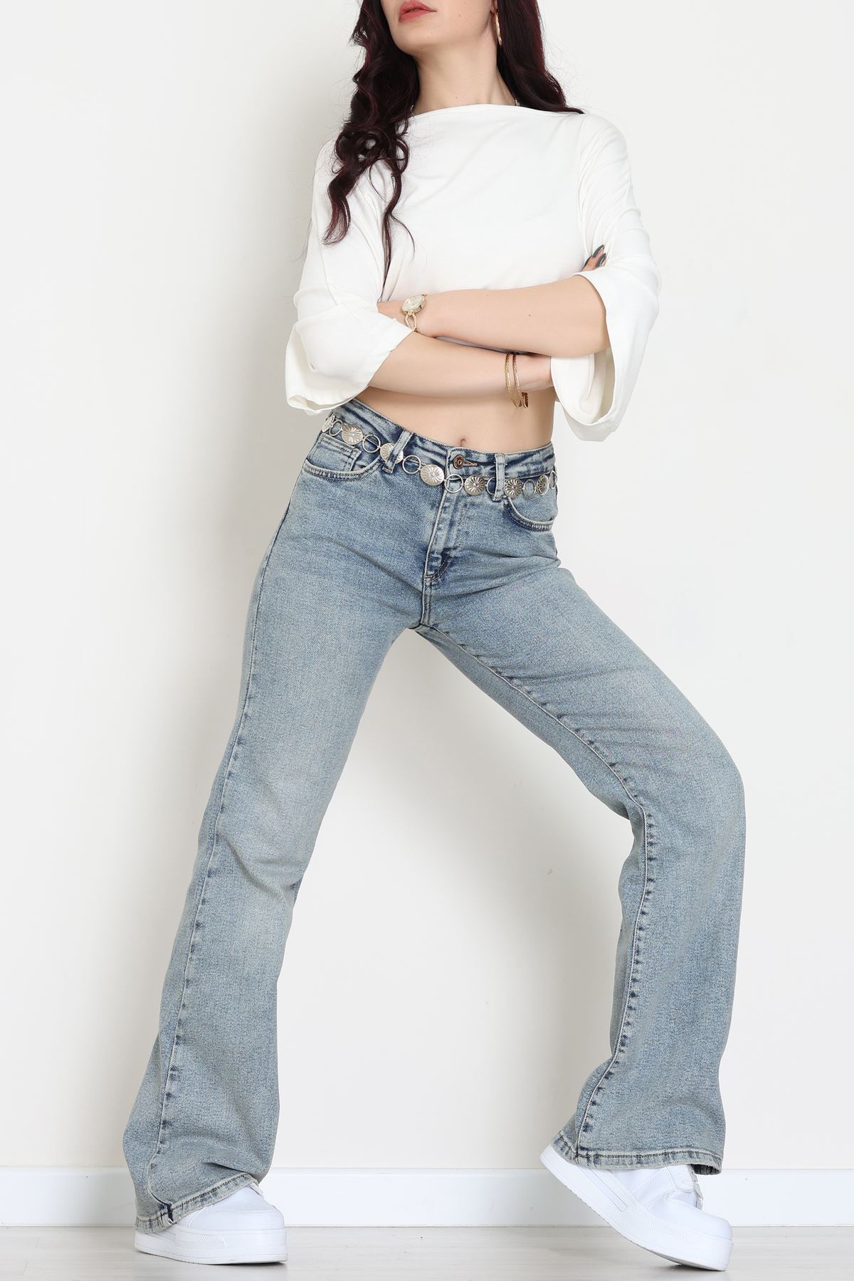 İspanyol Paça Kot Pantolon Karyıkama - 19508.1904.