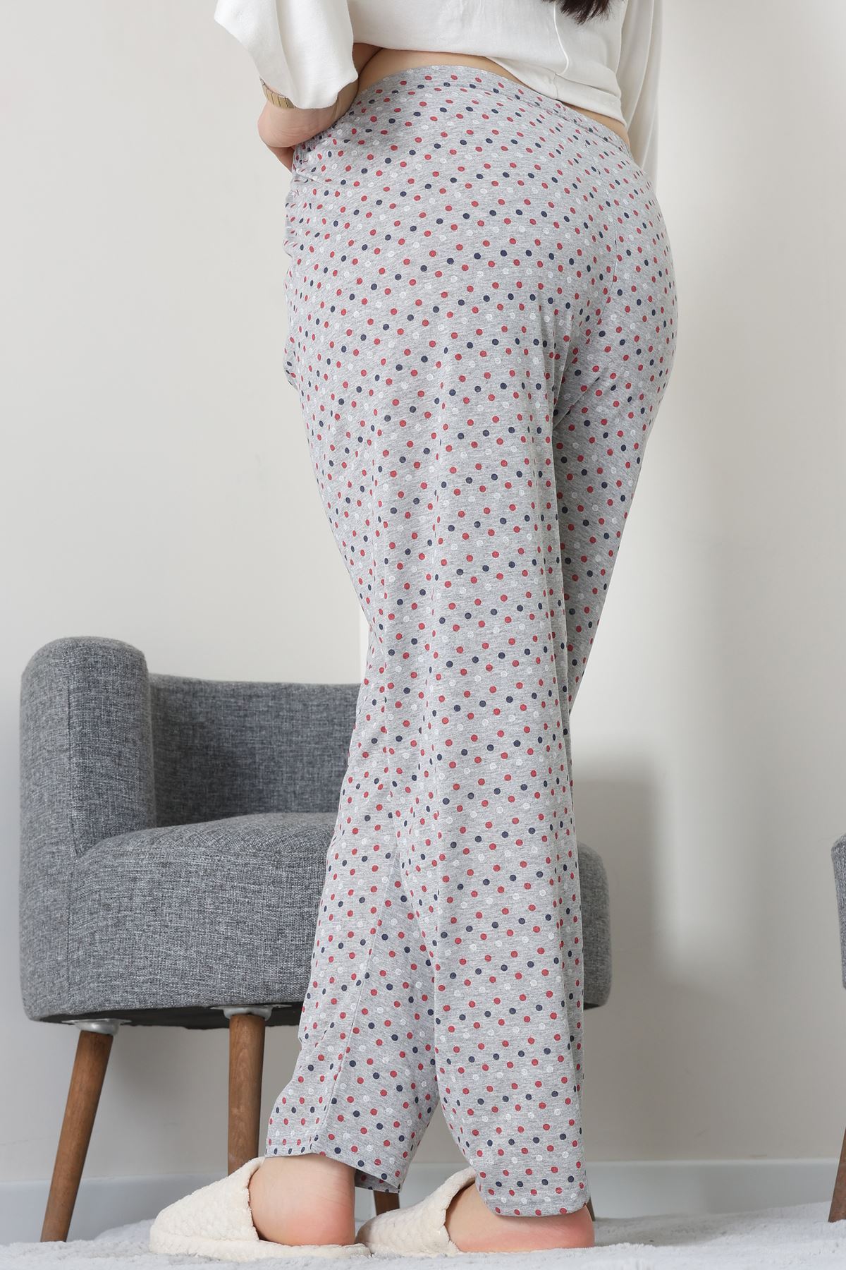 Büyük Beden Süprem Pijama Altı Gri - 55011.1567.