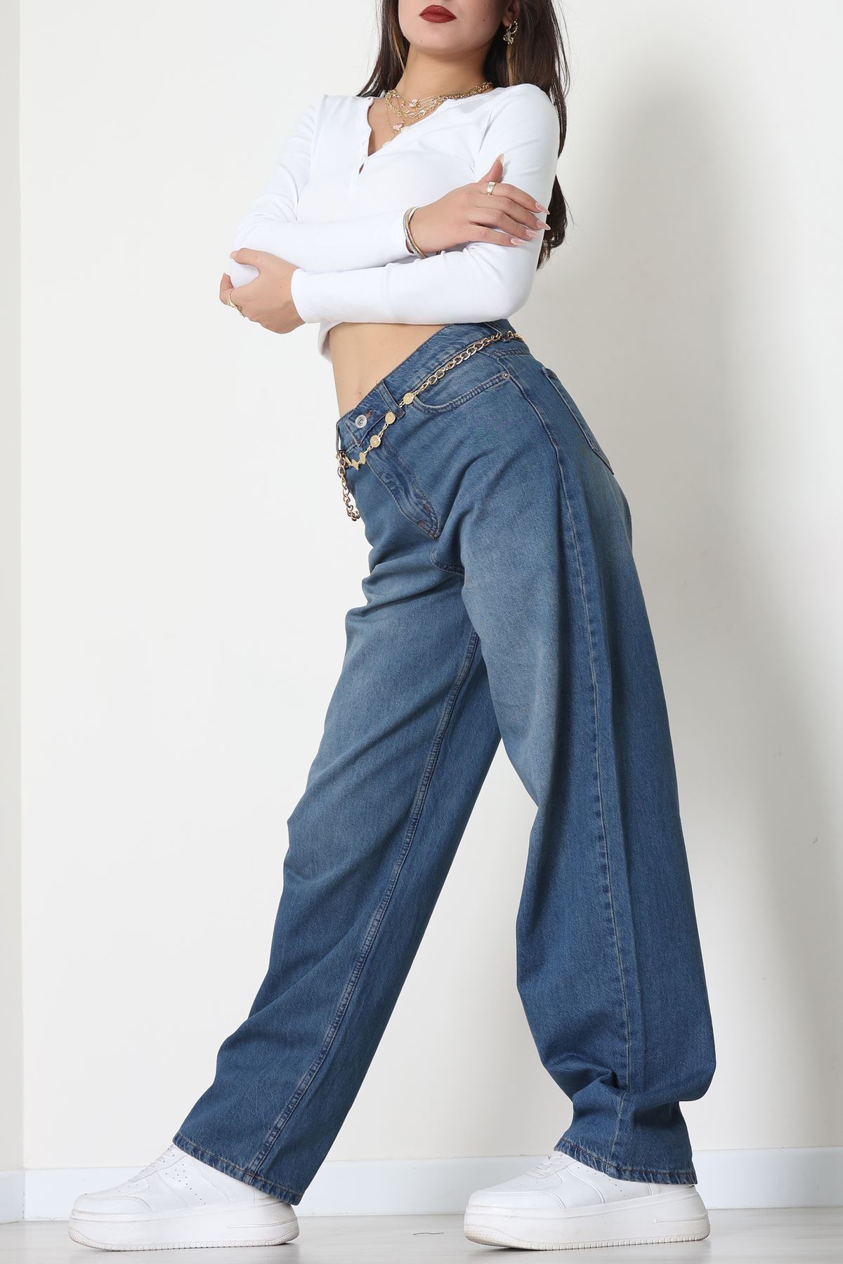 Baggy Kot Pantolon Mavi2 - 31536.2088.