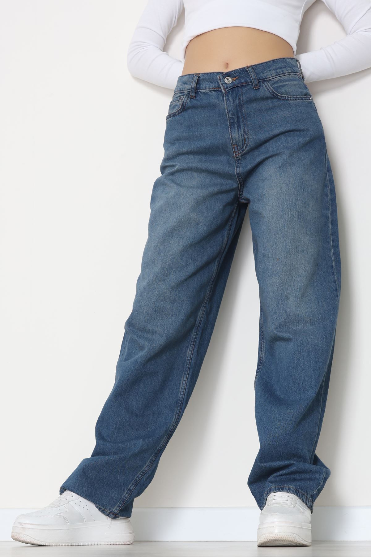 Baggy Kot Pantolon Mavi2 - 31536.2088.