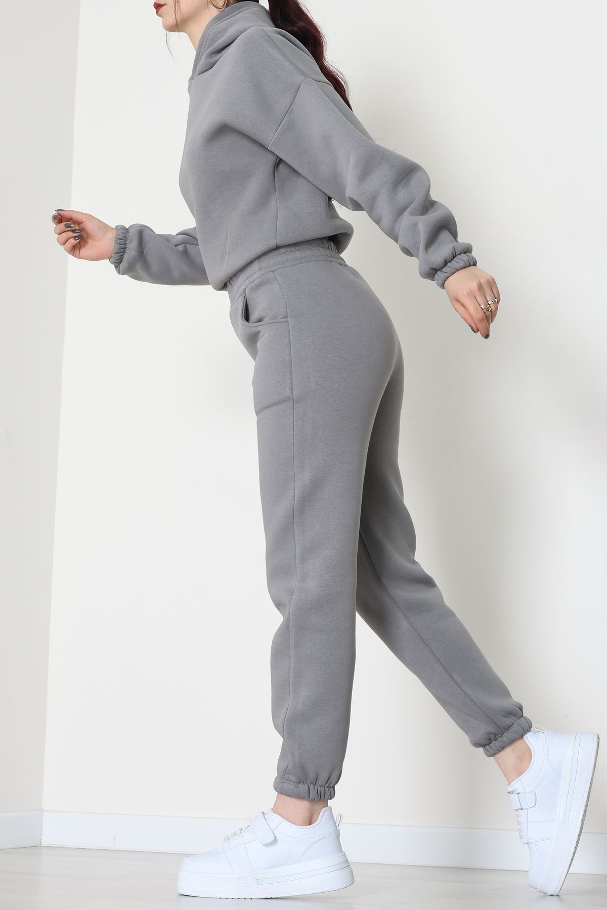 3 İplik Şardonlu Eşofman Takımı Antrasit - 52049.1878.