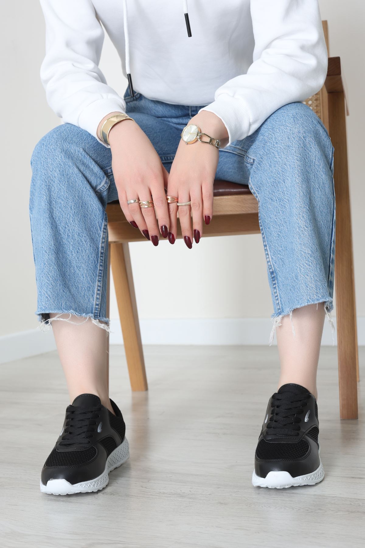 Spor Günlük Ayakkabı Siyahbeyaz - 31819.264.