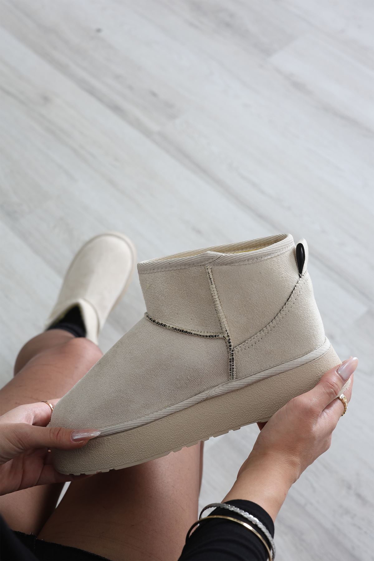 Yüksek Taban İçi Kürklü Bot Taş1 - 31467.264.