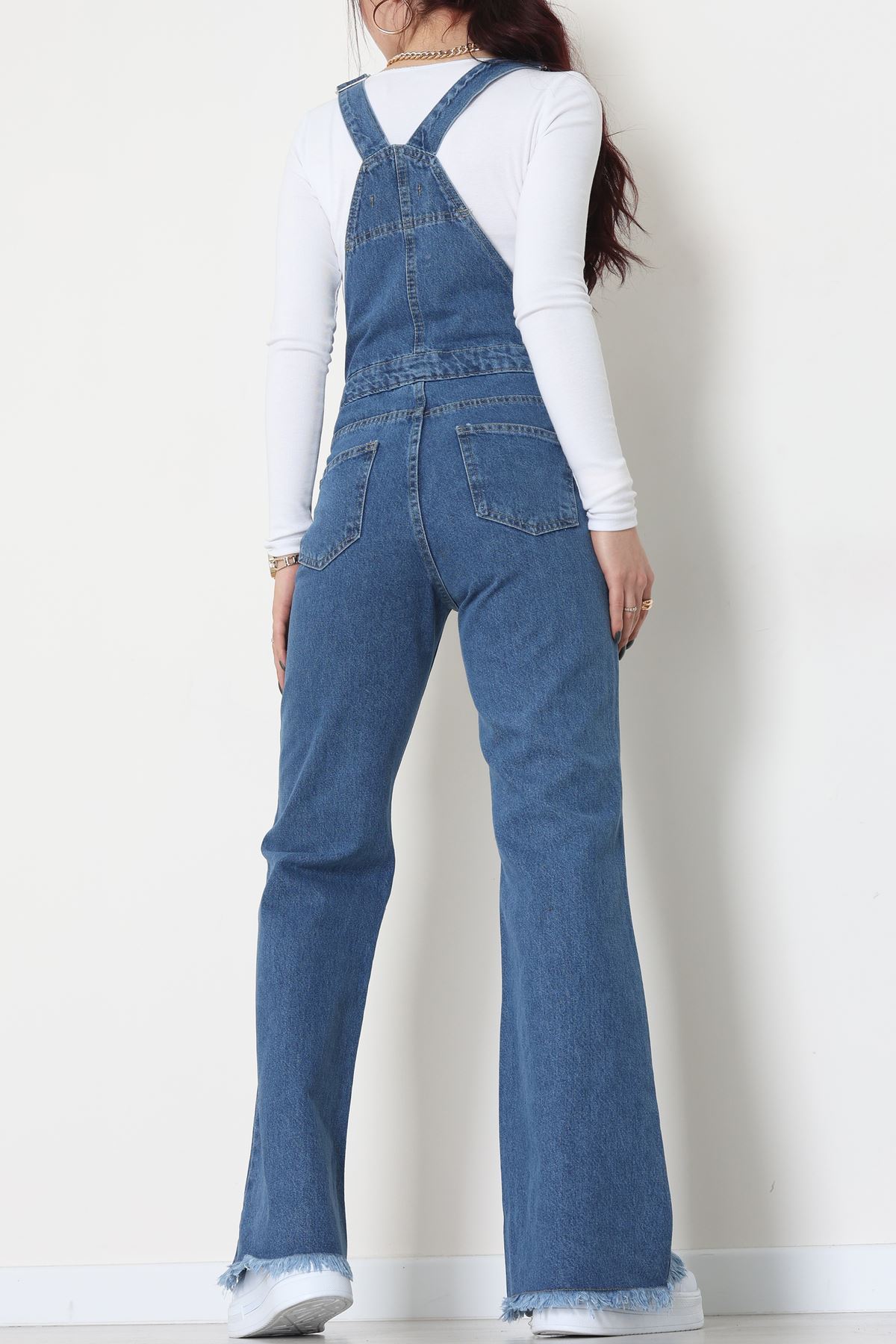 Kot Salopet Önden Düğmeli Tulum Mavi1 - 31789.683.