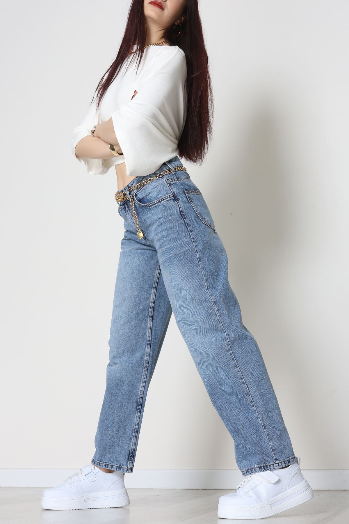 Palazzo Kot Pantolon Açıkmavi - 31830.1904.