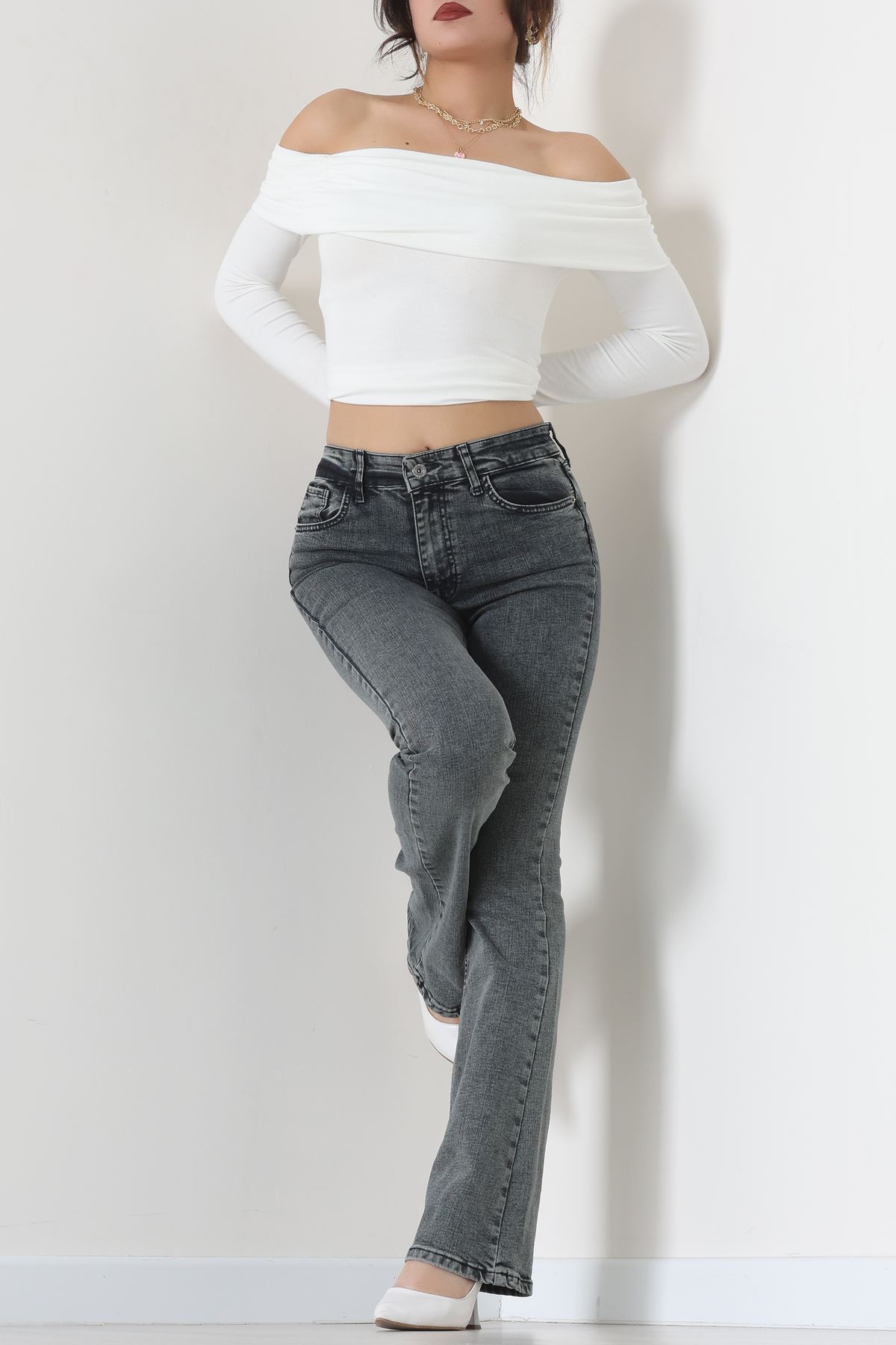 İspanyol Kot Pantolon Açıkfüme - 31397.2088.