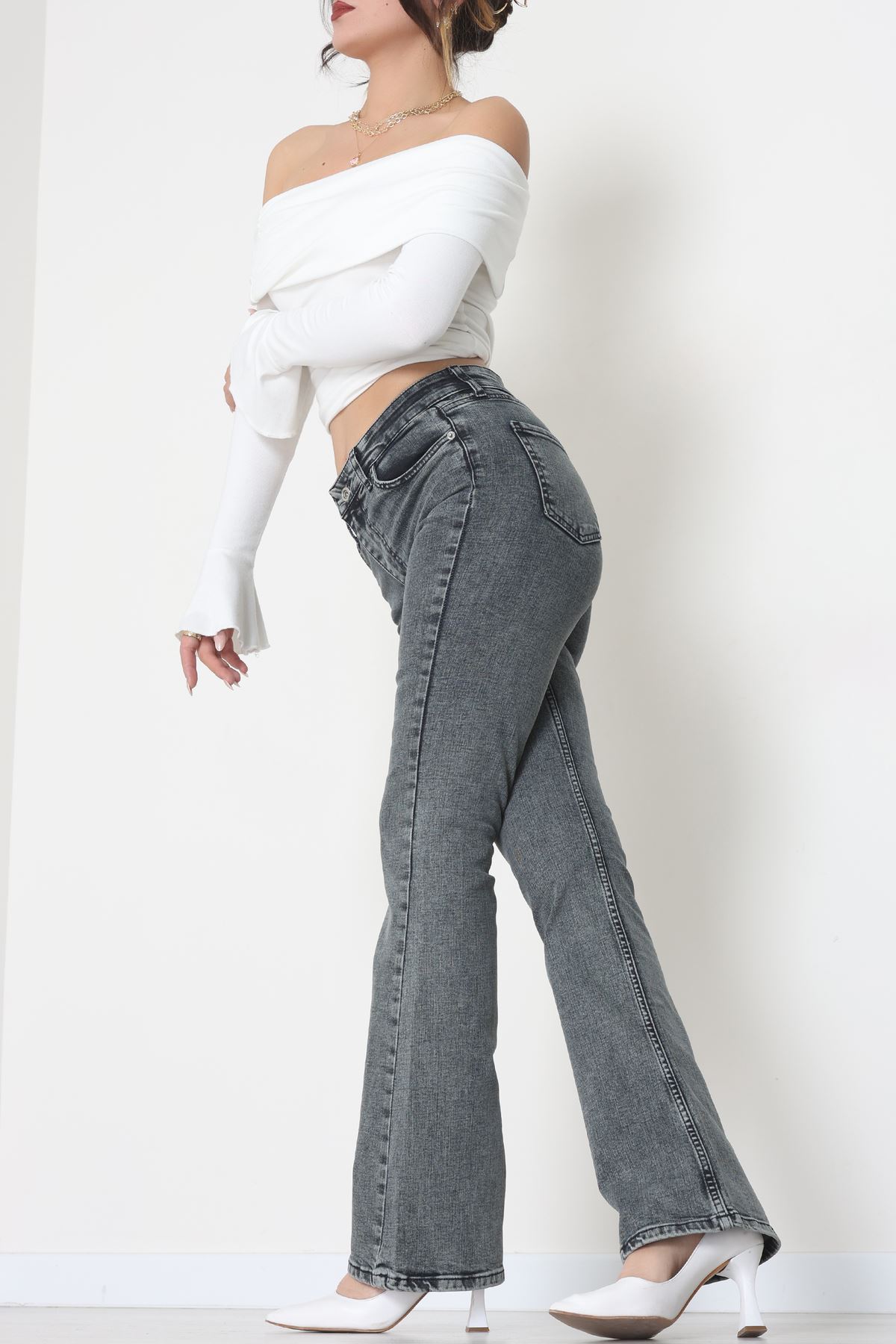 İspanyol Kot Pantolon Açıkfüme - 31397.2088.