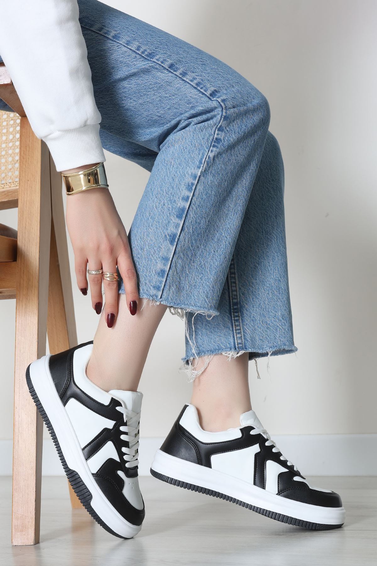 Spor Günlük Ayakkabı Siyahbeyaz - 31825.264.