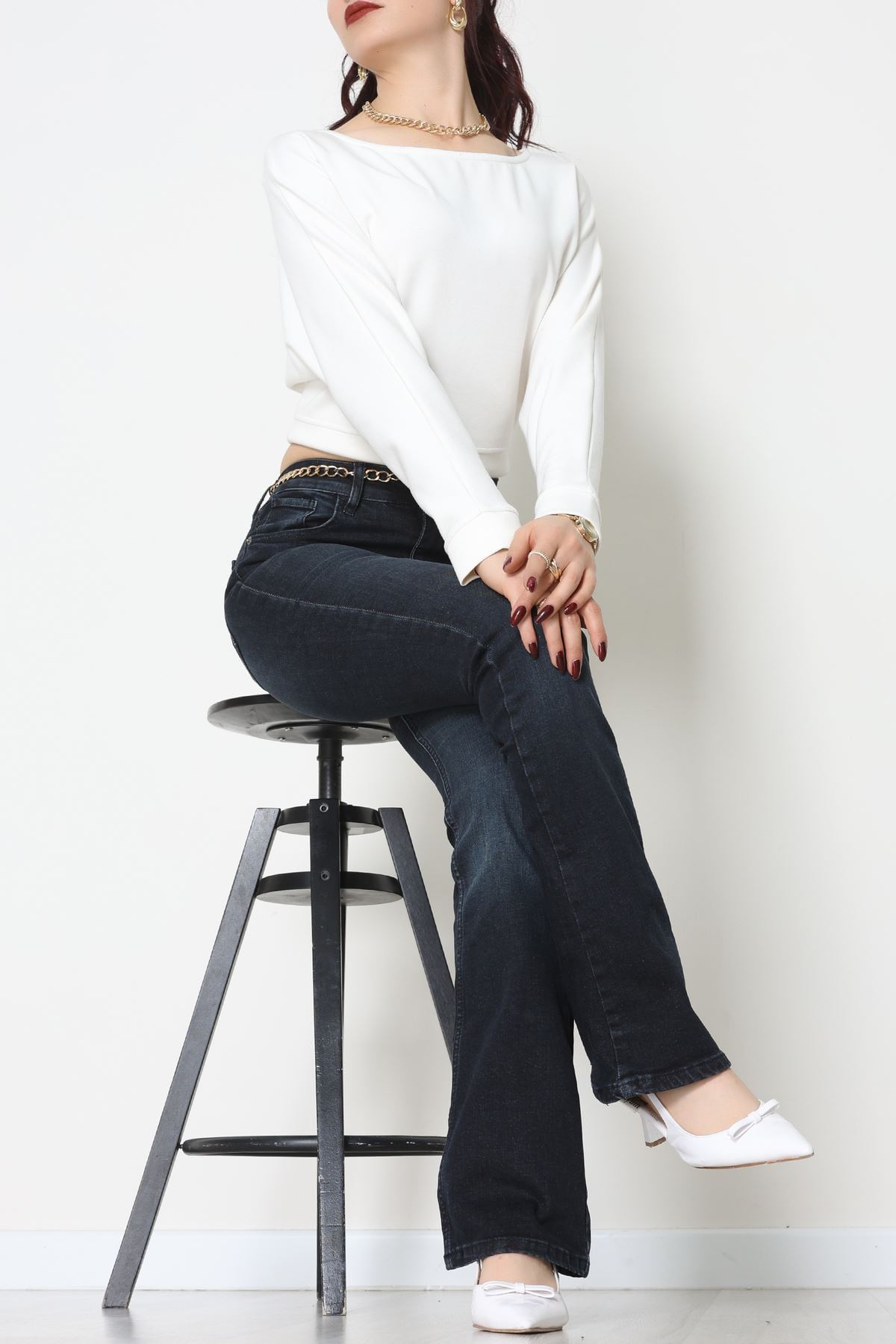 İspanyol Kot Pantolon Füme - 31397.2088.