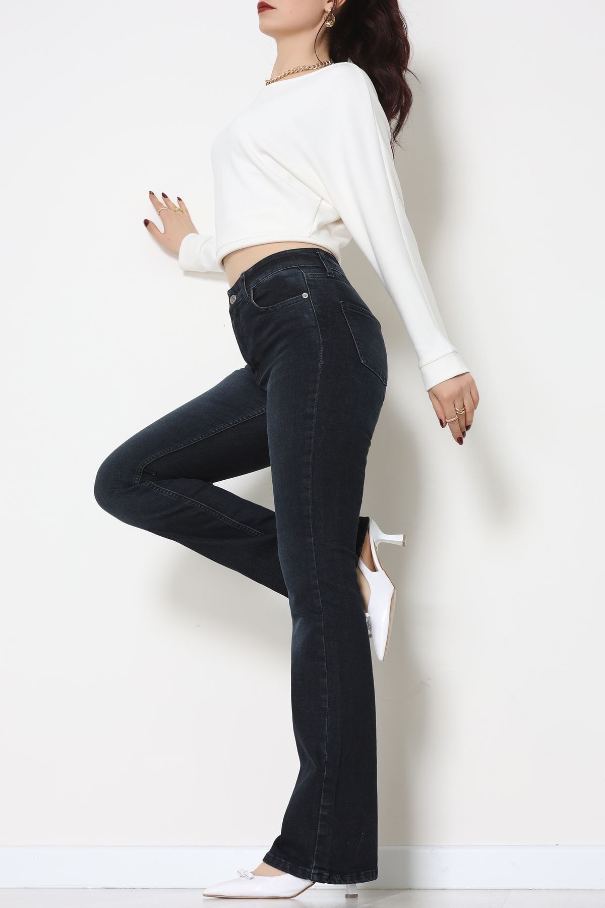 İspanyol Kot Pantolon Füme - 31397.2088.